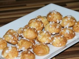 Pâte à chou sans gluten : Gougères fromage chorizo, Chouquettes