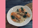Blanquette exotique de gambas et volaille au lait de coco d’après Jean-Pierre Vigato