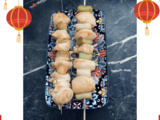 Brochettes de poulet aux poireaux