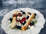 Calamars et chorizo, couscous à la grecque, d’après Jamie Oliver
