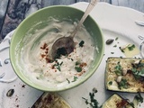 Courgettes rôties au tahini et ail