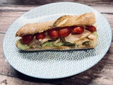 Leftover Chicken Baguette Sandwich