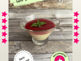 Panna cotta au citron vert & framboises