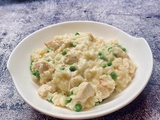Risotto au poulet et petits pois : la recette crémeuse et facile à faire maison