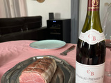 Roast beef with creamy morel sauce