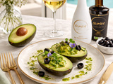Avocat gourmet à la spiruline, olives noires & huile d’olive