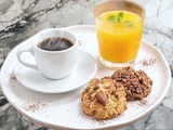 Biscuits aux fruits secs, cacao, chocolat et cranberry