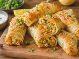 Bureks aux pois chiches/féta (chickpea burek),