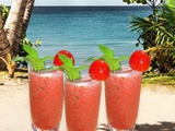Cocktail pastèque/tomates/menthe fraîche sève de bouleau lactofermentée