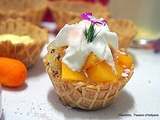 Coupelles croustillantes à la crème pâtissière et fruits