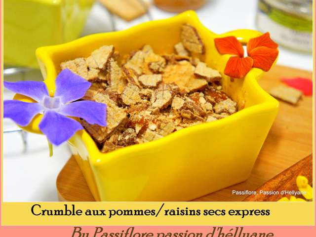 Recettes De Crumble Aux Pommes De Passiflore Passion D H Llyane