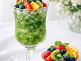 D ete -granité orange - fraises - kiwi - myrtilles ‑spiruline et miel