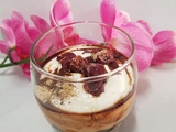 Dessert facile bananes /fromage blanc / flocons d'avoine / poudre de chaga
