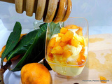 Dessert facile de saison - Verrines gourmandes avec des Nèfles et une crème mascarpone/miel