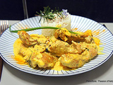 Emincé de poulet sauce coco colombo