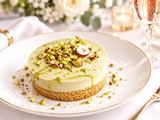 Entremets crème pistache & noisette