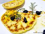 Facile du pain kesra au curcuma et à l'huile d'olive des Baux de Provence