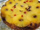 Gâteau à l'ananas et aux baies de goji /raisins secs