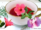 Infusion chaude fleurs d'hibiscus / romarin / thym / citron