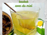 Infusion de feuilles de verveine + feuilles de baobab avec du miel