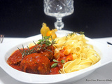 Spaghetti aux boulettes de viande, la cuisson al dente des pâtes - Les  Joyaux de Sherazade