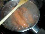 Pâtes aux saucisses avec sa sauce tomate, ricotta curry
