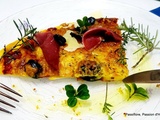 Pizza sauce tomate / piperade de chorizo, bacon et magret de canard