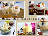 Récapitulatif de recettes faciles   dessert 
