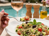 Salade de couscous perlé méditerranéenne