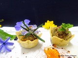 Spicy mini coupelles à la crème de sardines