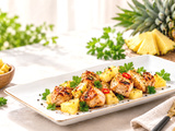 Sucré/salé - Poulet grillé à l'ananas caramélisé avec de la bromélaïne