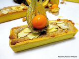 Tartelette trendy rectangle à la crème d'amande et pommes