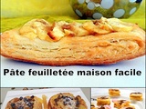Vidéo - pâte feuilletée façon escargot très facile et rapide a faire