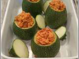 Courgettes rondes farcies au cabillaud
