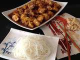 Sauté de poulet à la chinoise et vermicelles de riz