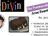 Repas Divin n°10 : Brownies aux pépites de chocolat blanc et gingembre confit - Passionculinaire tv