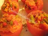 Tomates farcies aux petits légumes - Recette en vidéo
