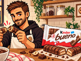 Barres croustillantes noisette façon Kinder Bueno