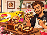 Marbré chocolat-vanille façon Savane