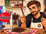Mikados chocolat au lait maison