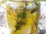 Crottin à l'huile d'olive au herbes
