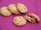 Cookies aux pralines roses et à l'eau de rose