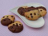 Cookies bicolores aux pépites de chocolat