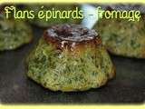 Flans épinards - fromage