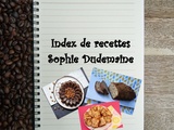 Index de recettes Sophie Dudemaine