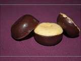 Mini demi-sphères aux deux chocolats