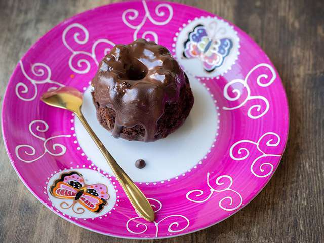 Mini Kouglof chocolat cœur pâte à tartiner