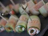 Roulades de saumon fumé à la mousse de saumon frais, citronnée (Danemark) -  Recette par Streetfood et cuisine du monde
