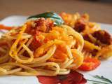 Spaghettis au chorizo