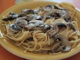 Spaghettis aux champignons